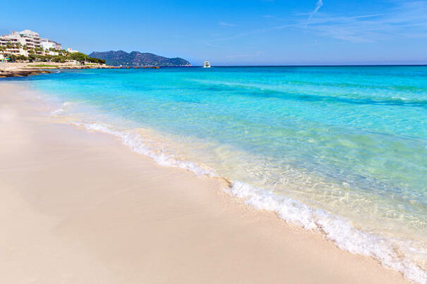 Majorca Cala Millor beach Son Servera Mallorca Balearic islands of Spain cala millor taxi transfer